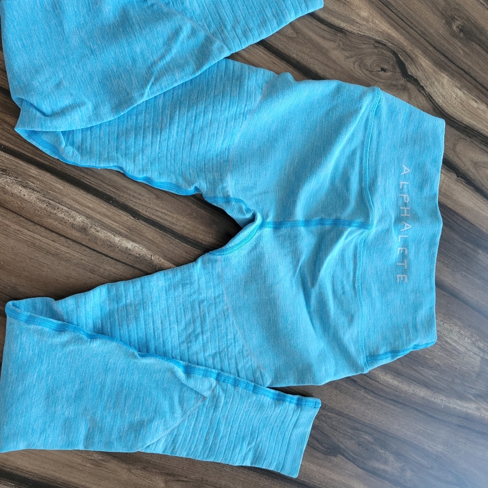 Alphalete blue leggings-size S